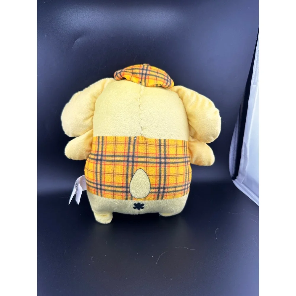 Sanrio Pompompurin Plush Jazwares Hello Kitty and Friends Plaid Outfit 8 Inch